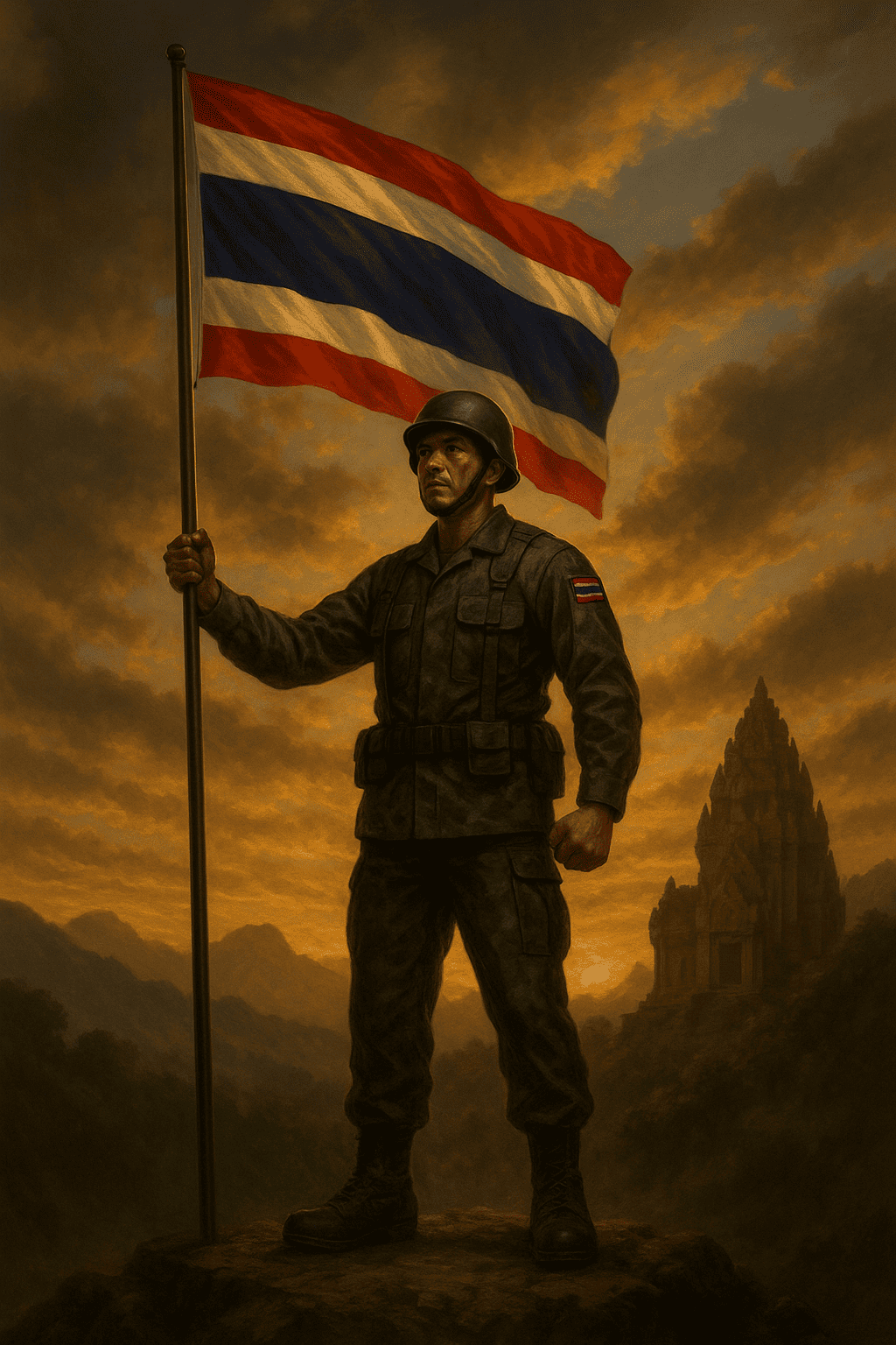 ธงไทยบนภูมะเขือ