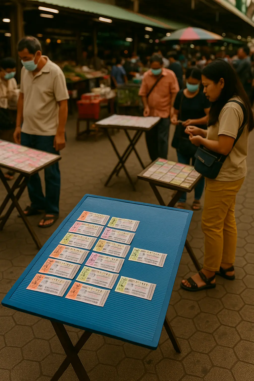 คนแห่ตามหาเลขเด็ด ณ ตลาดสดกลางเมืองศรีสะเกษ