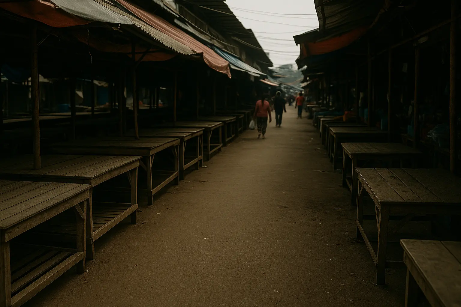 ตลาดโล่งการค้าหยุดชะงัก