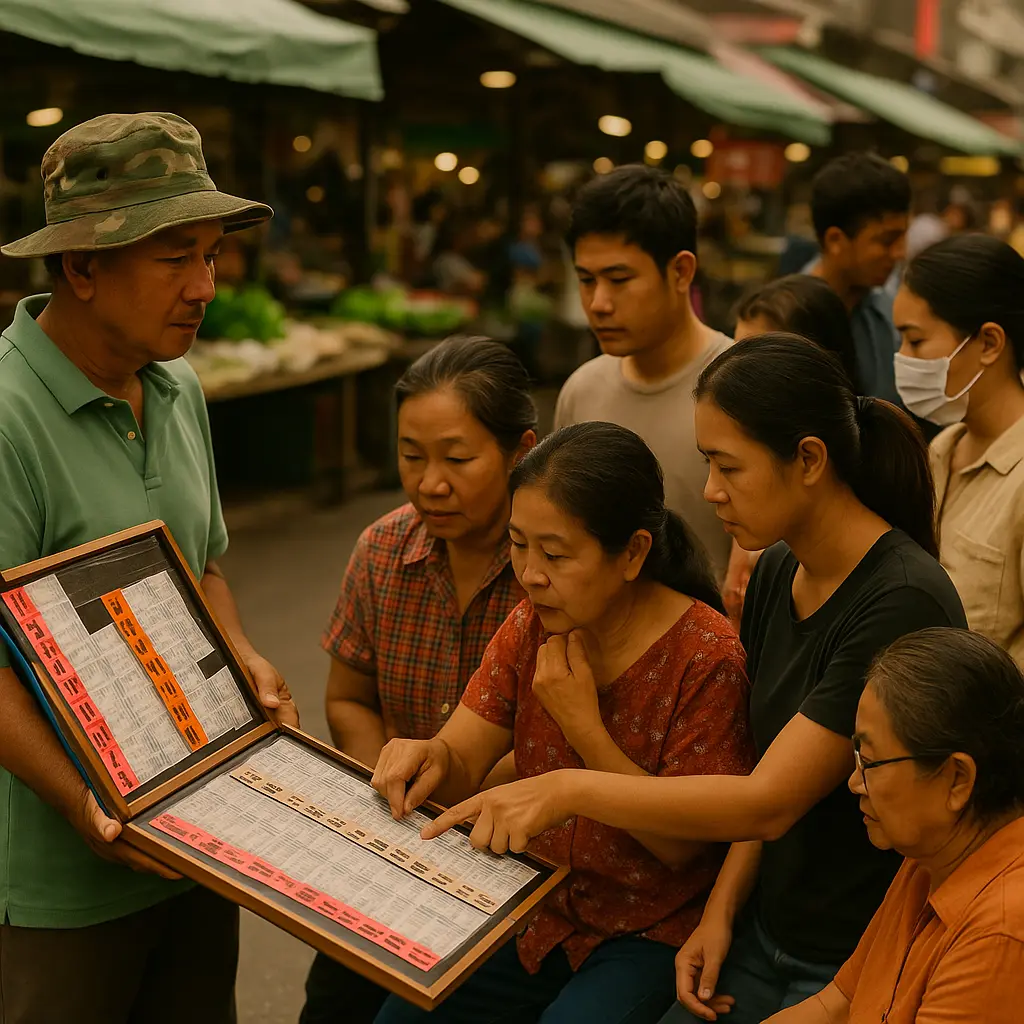 บรรยากาศตลาดสดที่คึกคัก