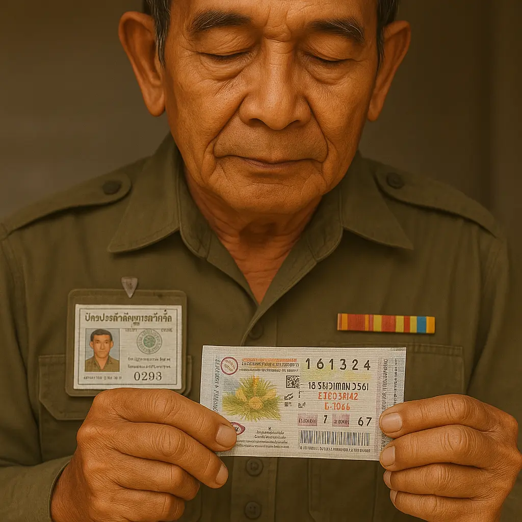 ทหารผ่านรับโชคในวันกองทัพไทย