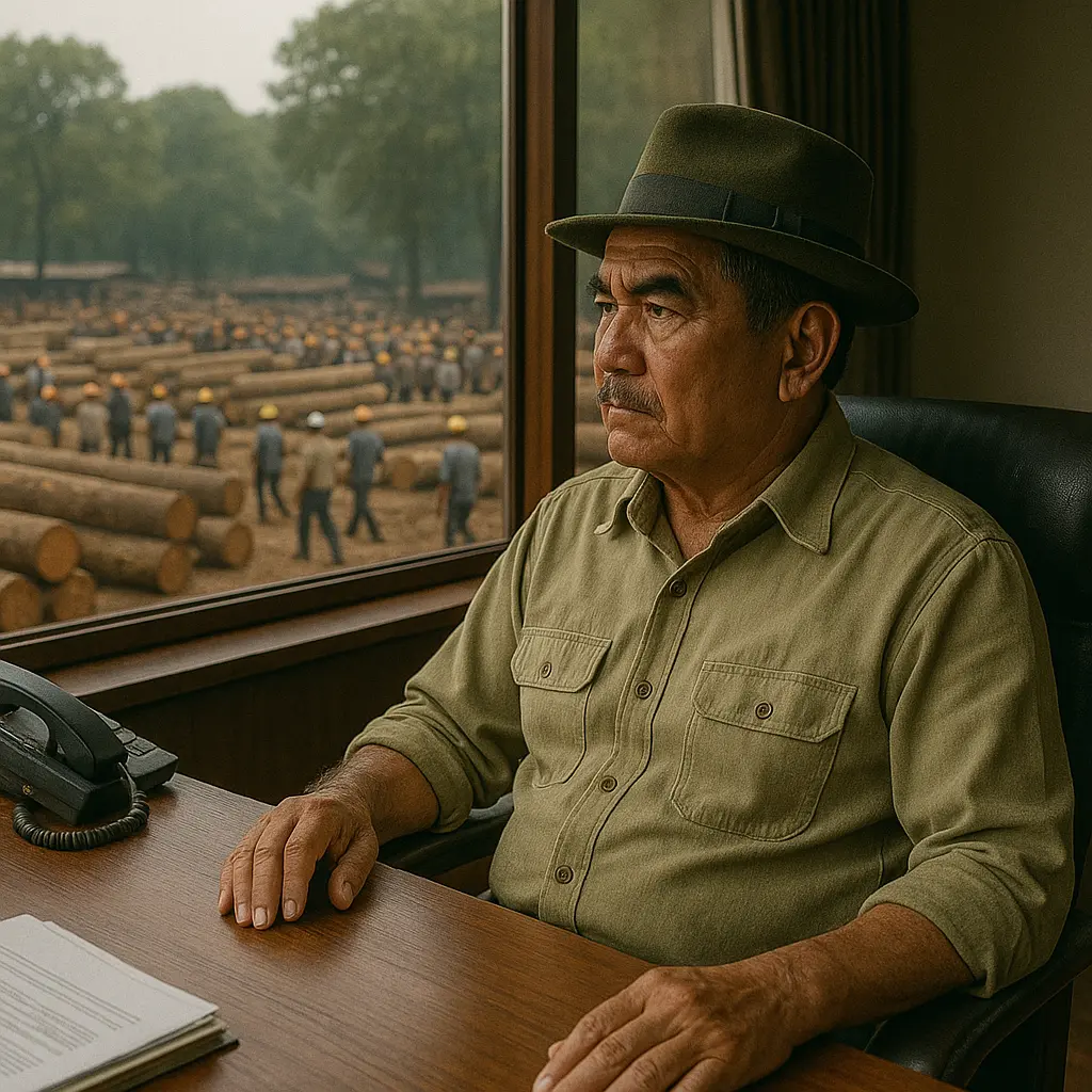 ไม้ซุงยักษ์ของกำนันเข้ม