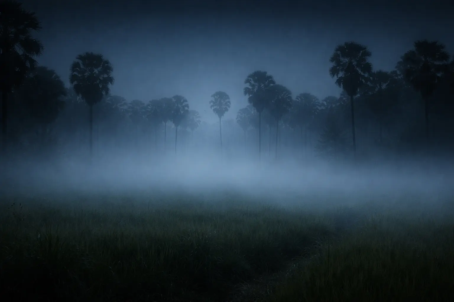 ดงต้นตาลกลางทุ่งนาผู้ใหญ่ธรรม