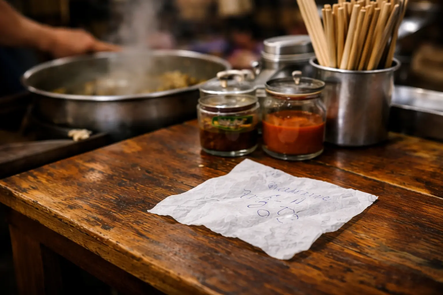 ตัวเลขปริศนาบนกระดาษทิชชู