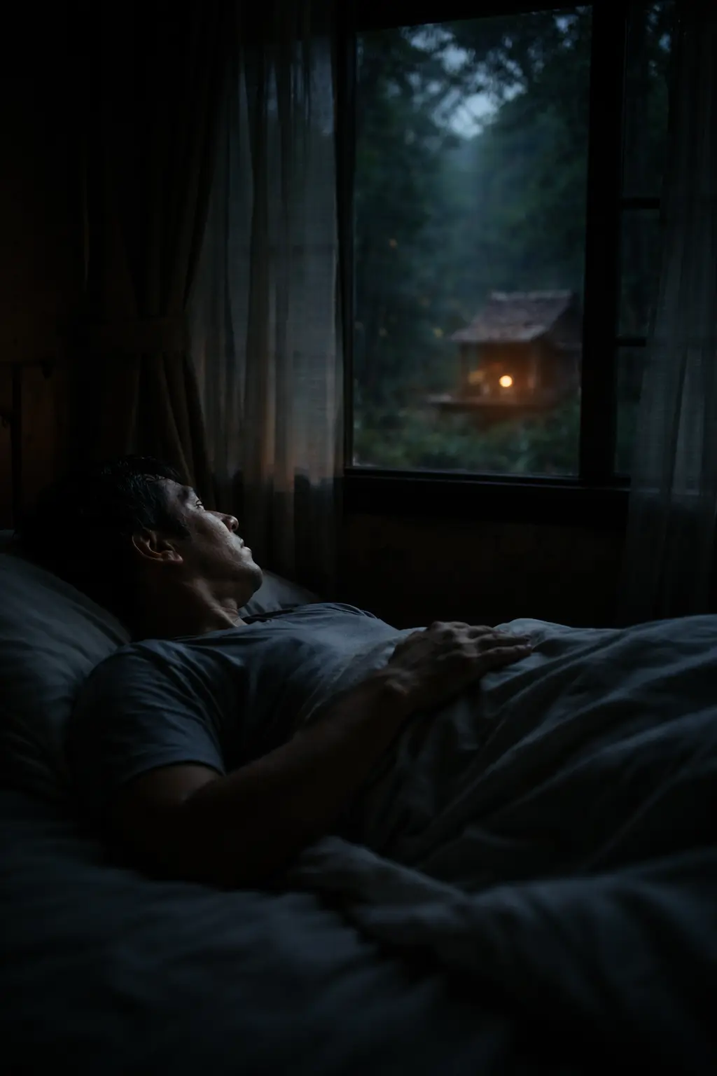 เสียงเคาะศาลไม้เก่ากลางดึก