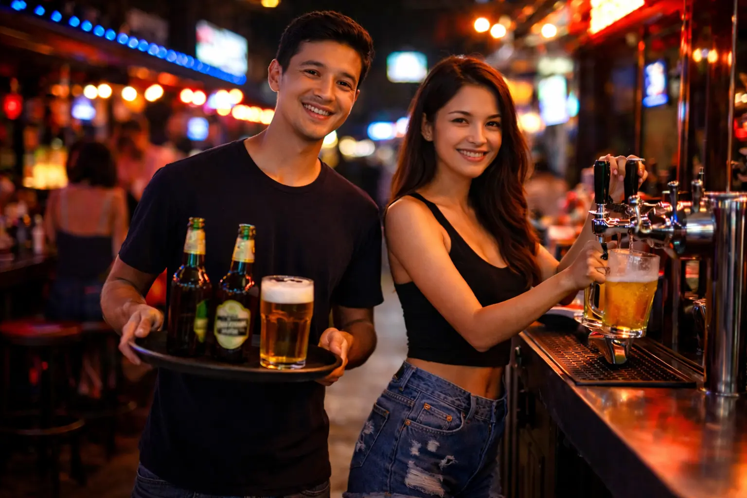 คู่รักบาร์เบียร์พัทยา