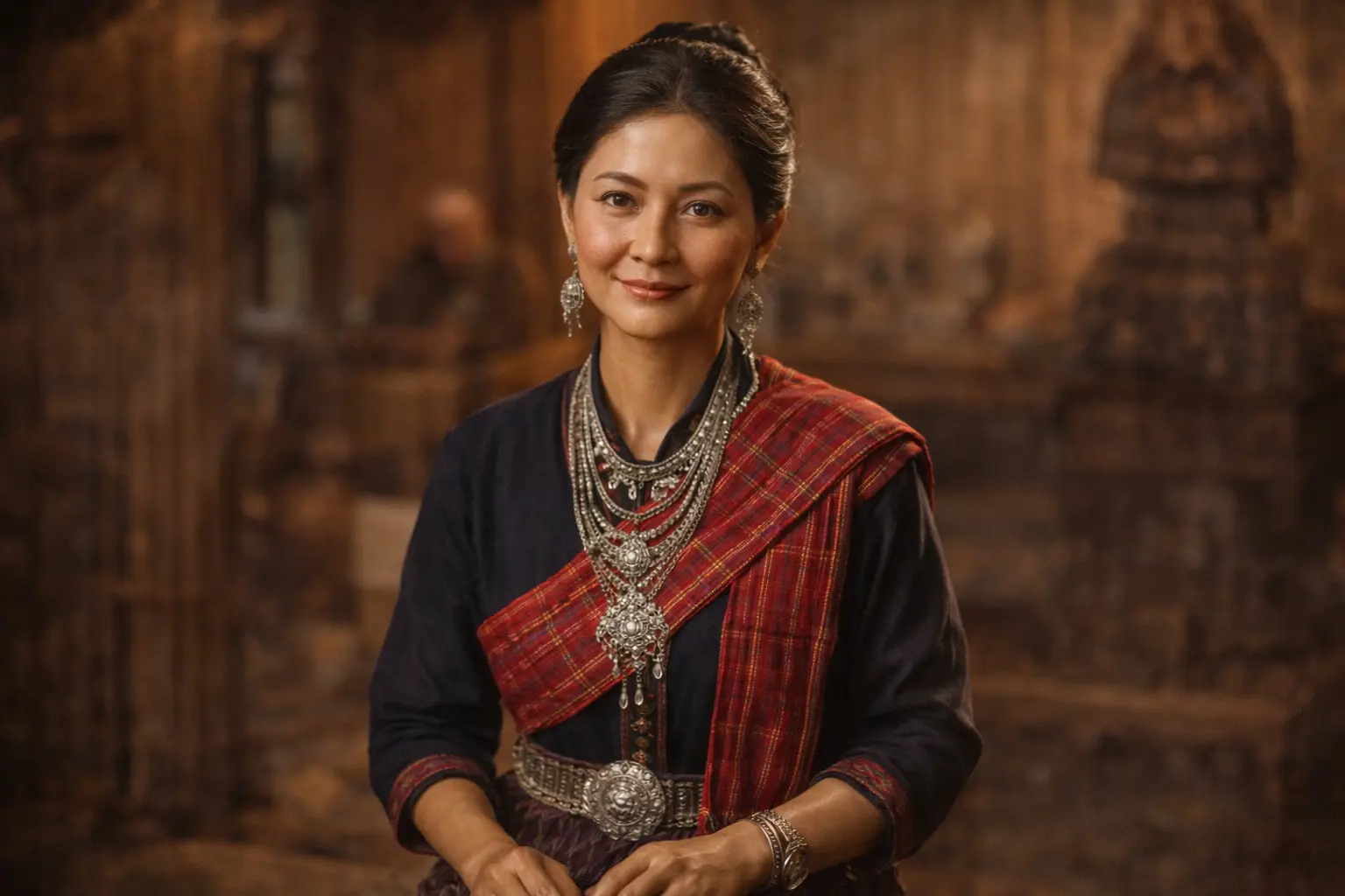 หุ่นขี้ผึ้งหญิงภูไทในพิพิธภัณฑ์