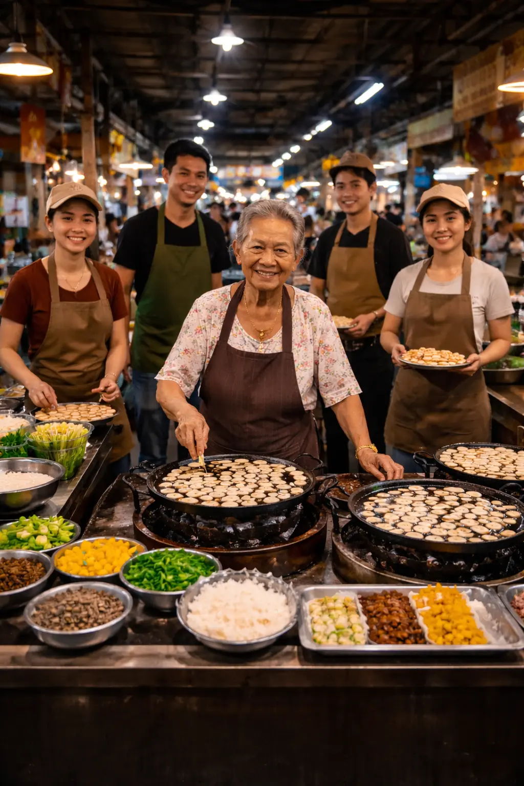 ยายแต้ แม่ค้าขนมครกชุมพร