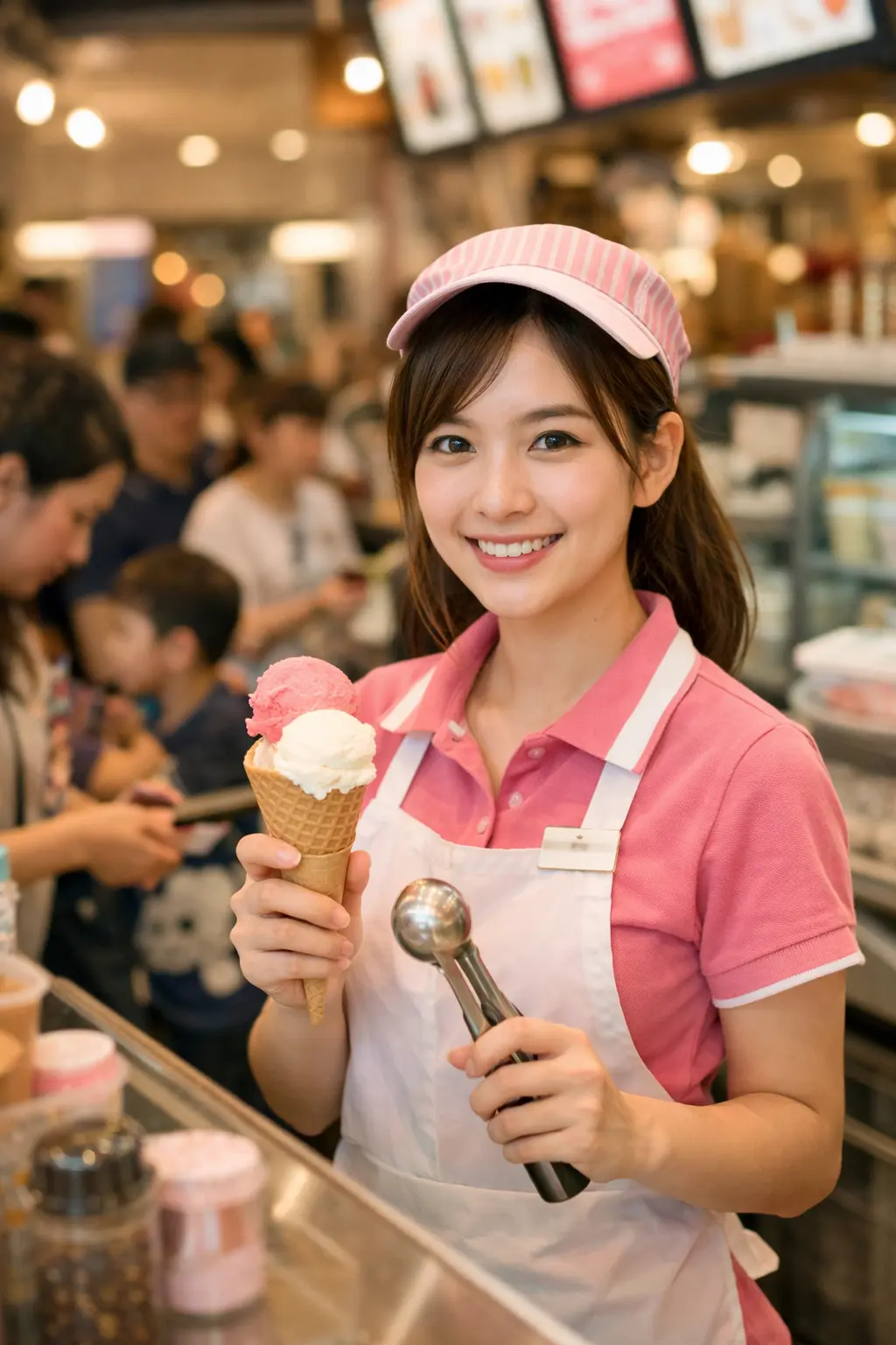 ชิดชนกพนักงานร้านไอศกรีมวัย 24