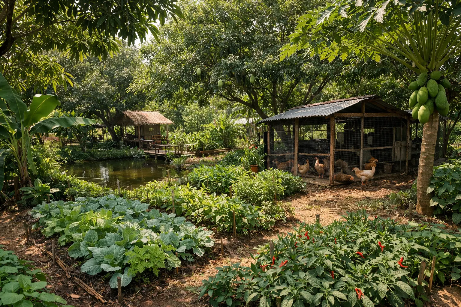 เกษตรกรสวนผสมไม่หวั่นสงคราม