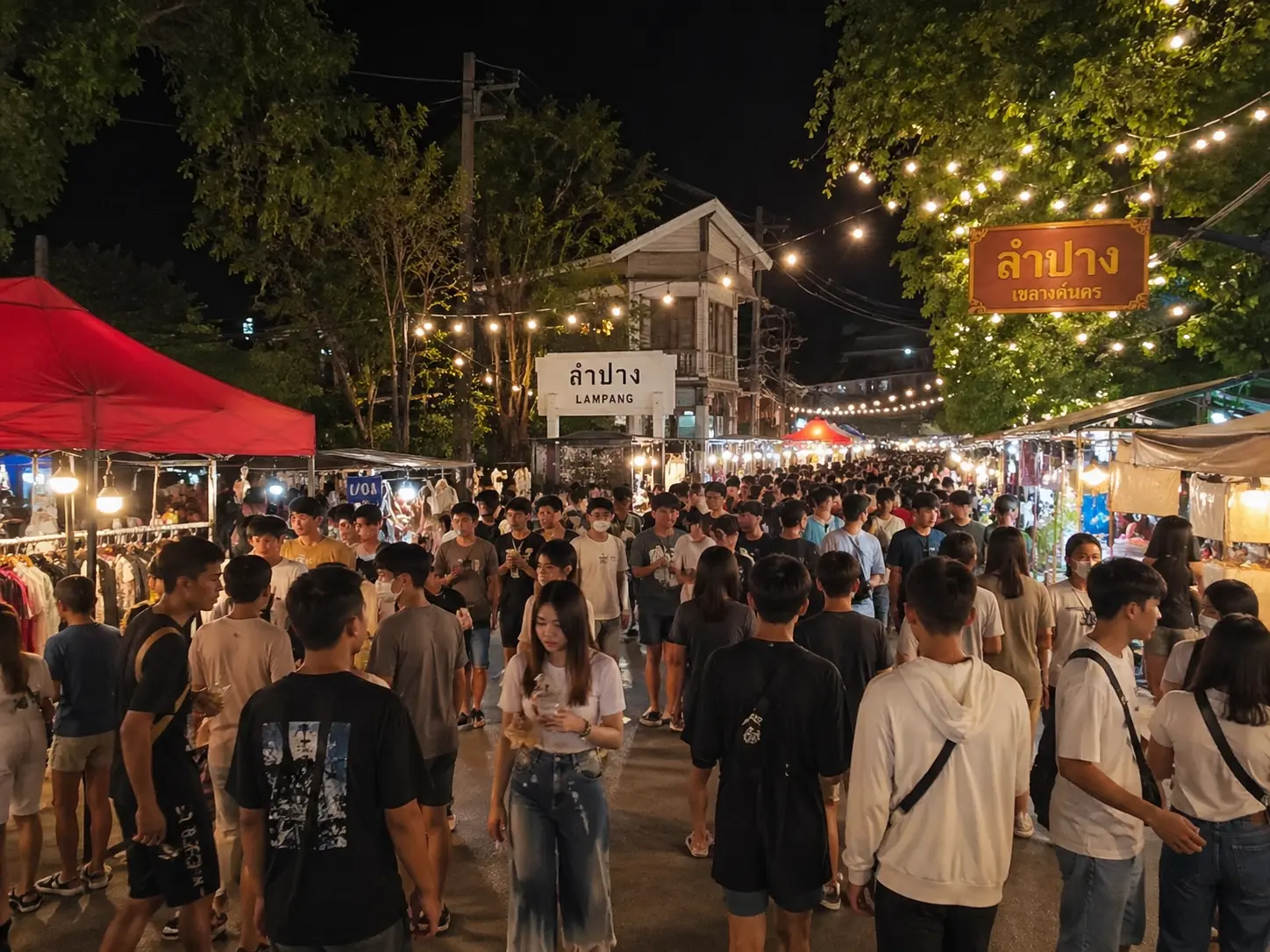 ตลาดคลองถมกลางคืน