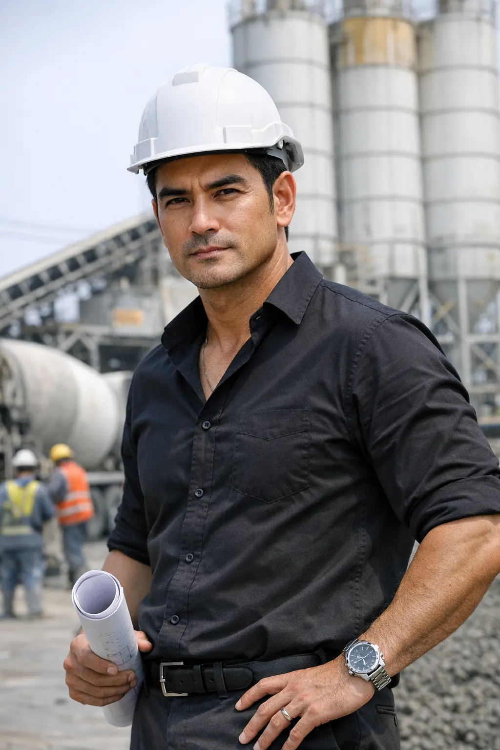 นายนิกรเดช แซ่ต่ง เจ้าของโรงปูนสำเร็จรูป