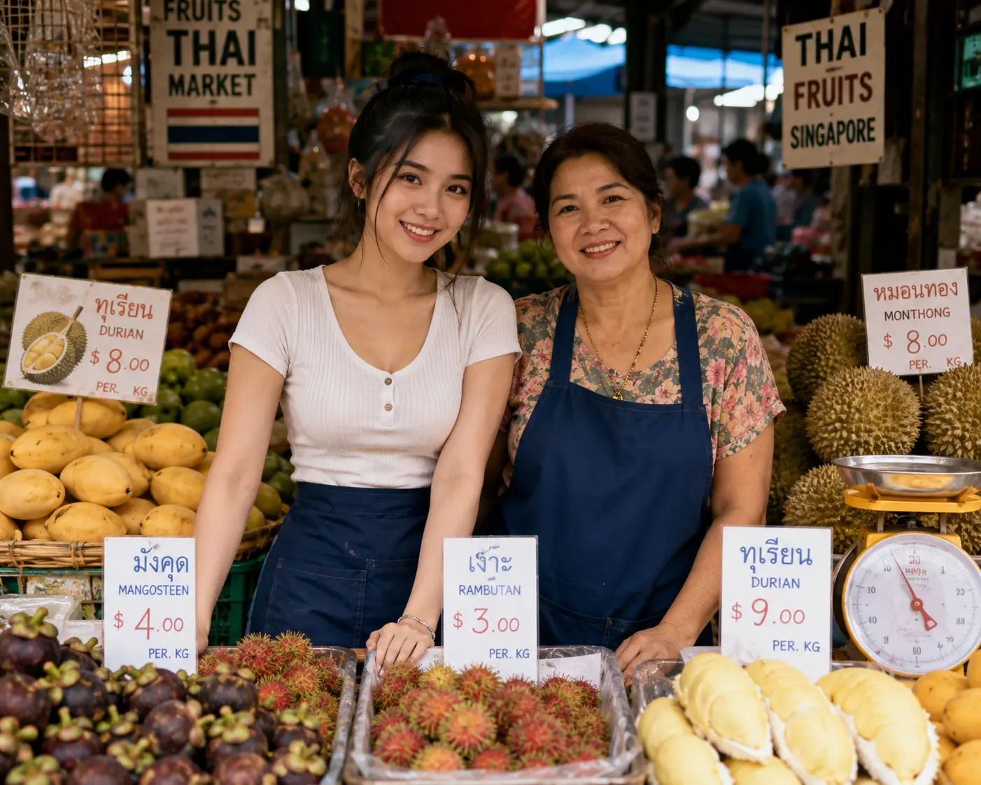สาวขายผลไม้
