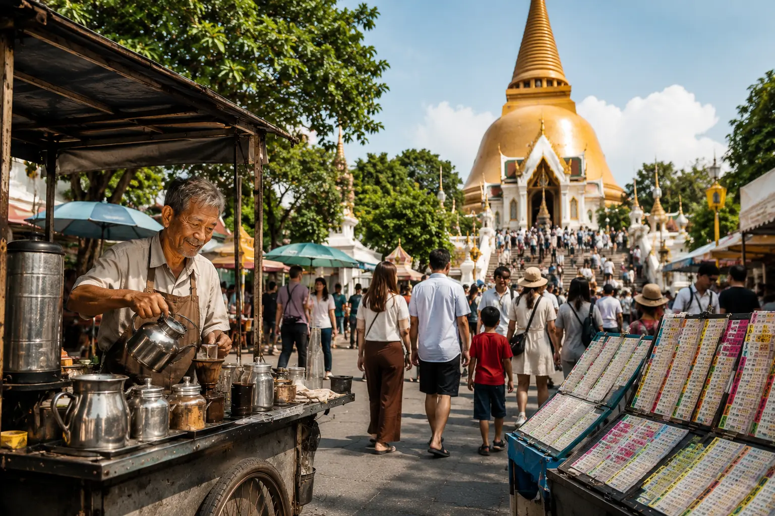 เช้าที่องค์พระปฐมเจดีย์