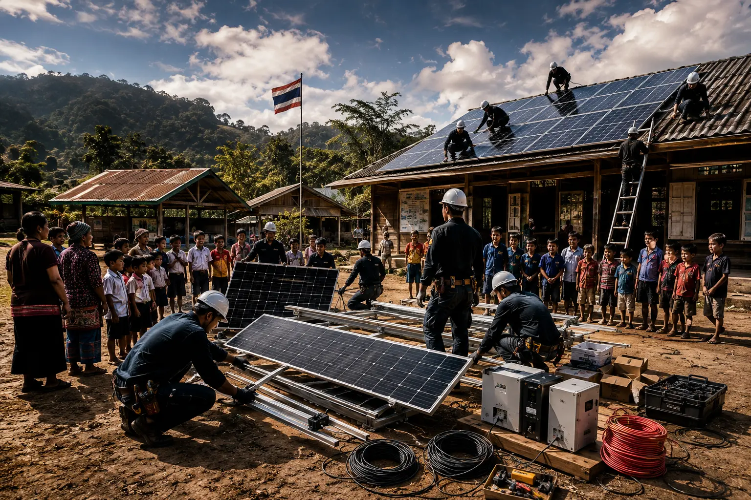 ภารกิจส่งแสงสว่างสู่โรงเรียนกลางป่า