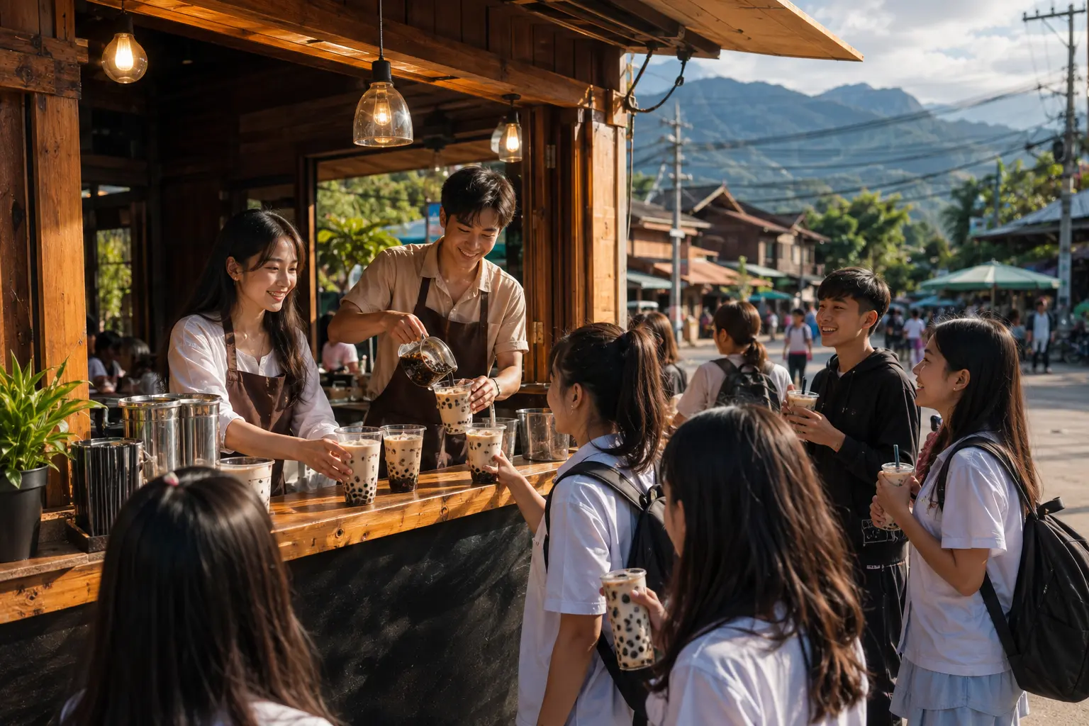 ร้านชานมไข่มุก