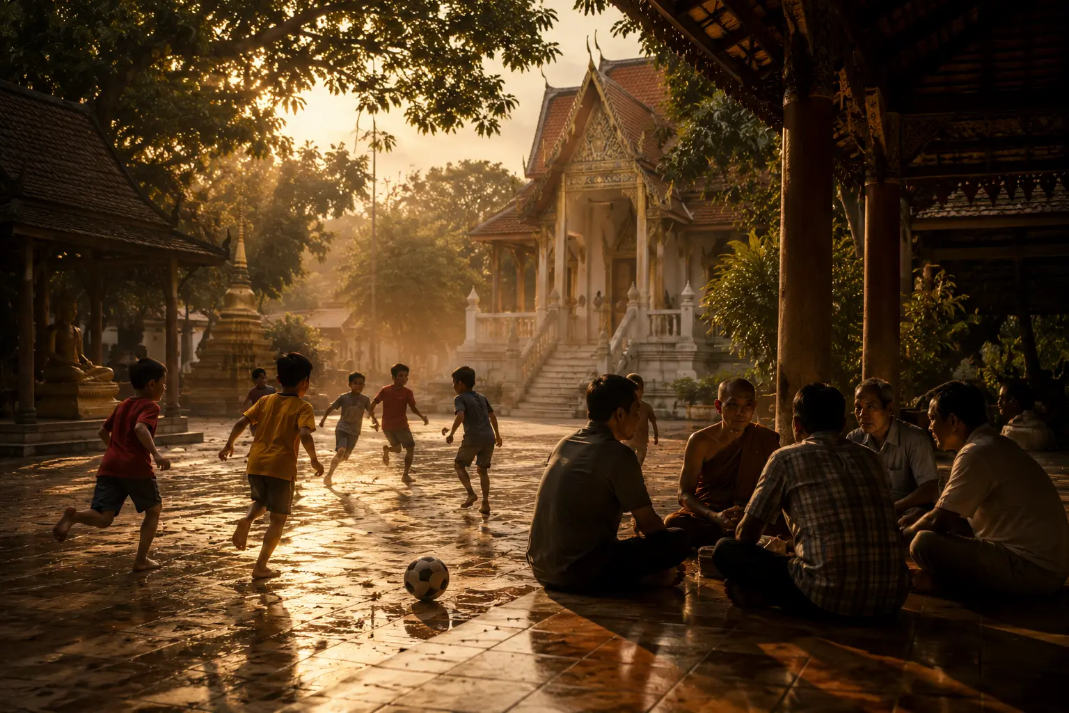 บรรยากาศในวัดที่ดูสงบ อาจมีพื้นที่เสี่ยงซ่อนอยู่