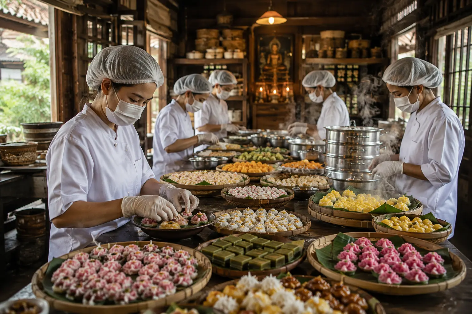 โรงงานบ้านขนมไทยเพชรบุรี