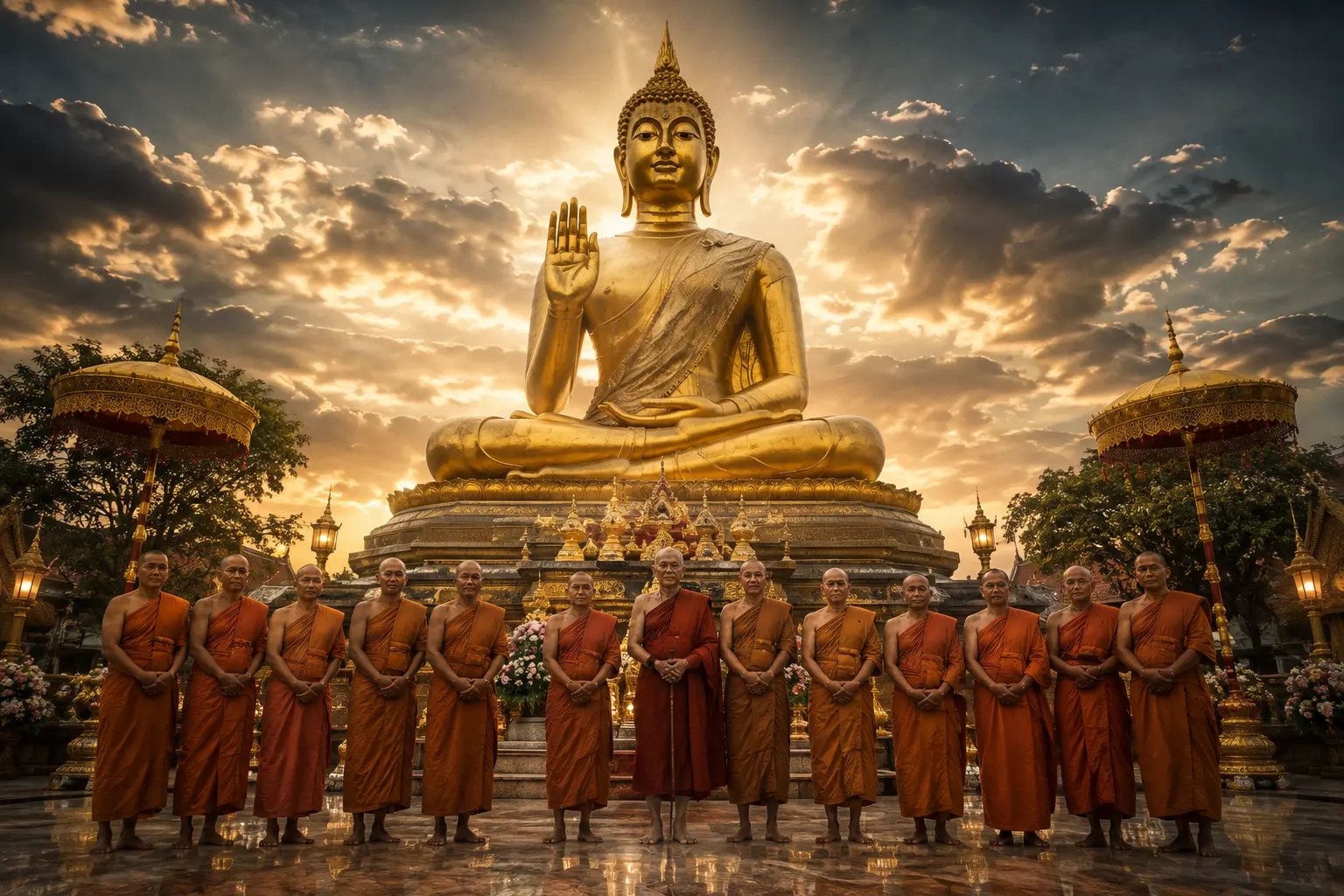 สำนักสงฆ์พุทธปฏิมา สร้างพระปางประทานพรสูง 9 เมตร