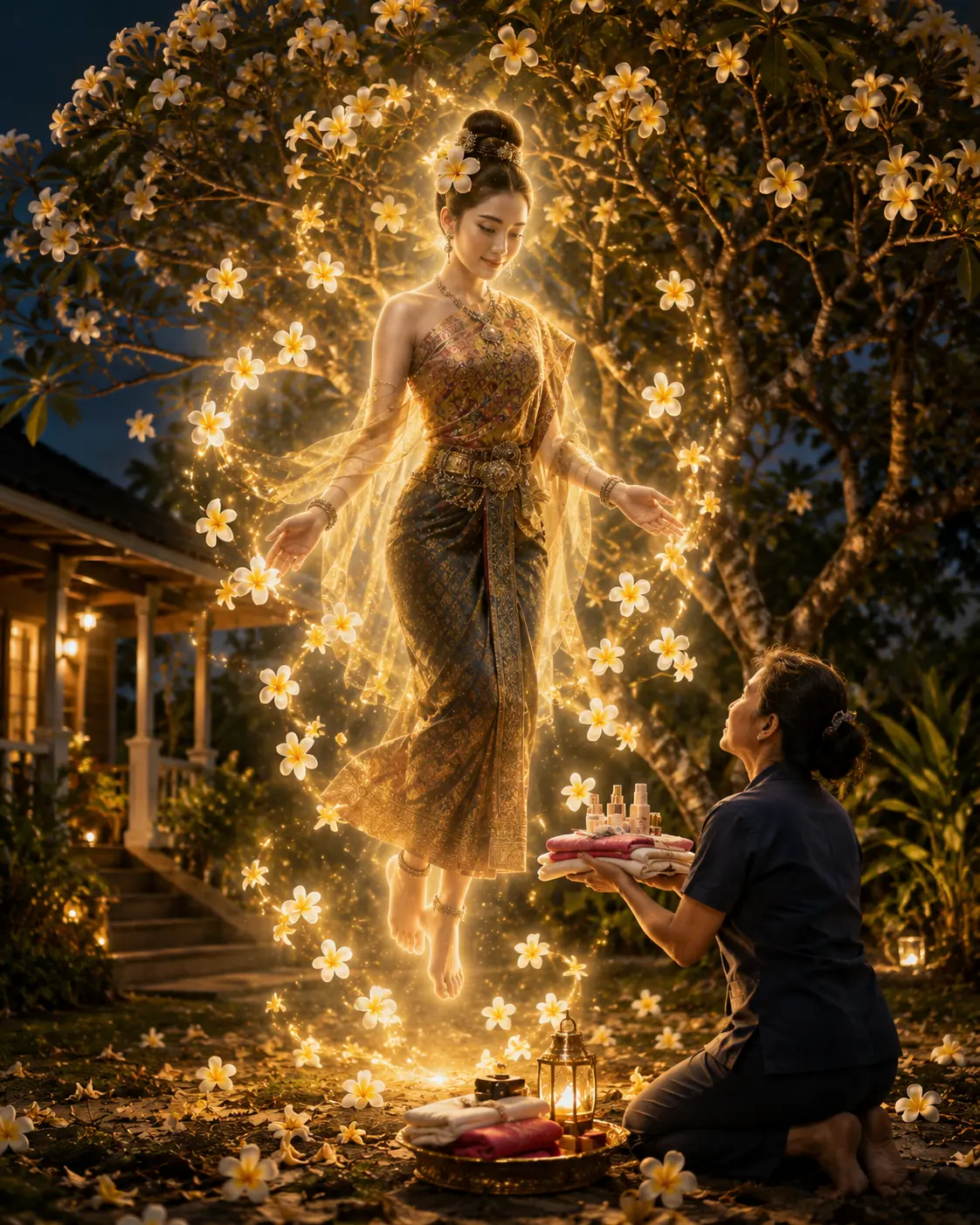คืนที่ฝันเห็นหญิงสาวโบราณใต้ต้นลั่นทม