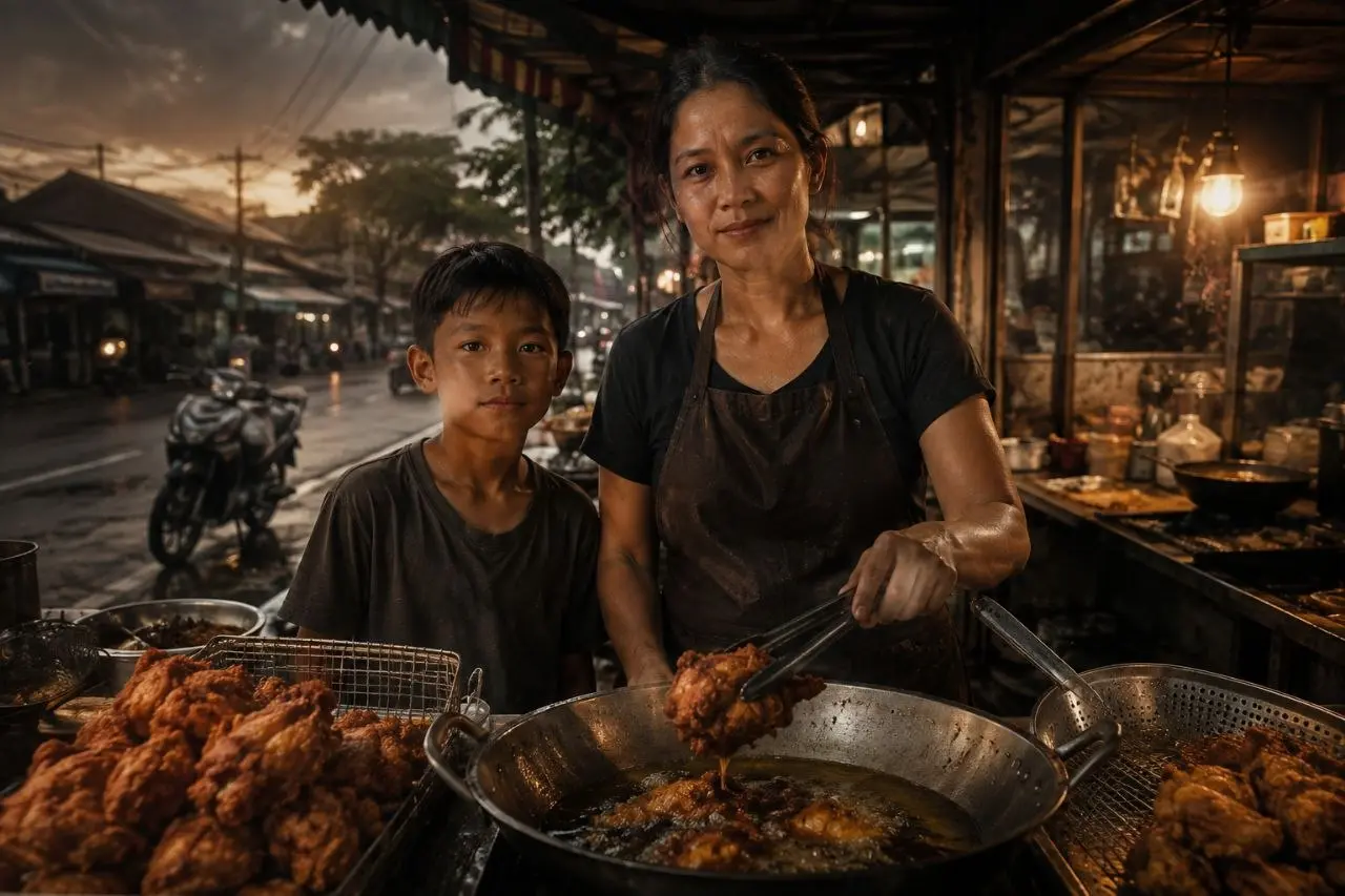 จากเด็กชายวัย 9 ขวบและแผงไก่ทอดหาดใหญ่กับแม่