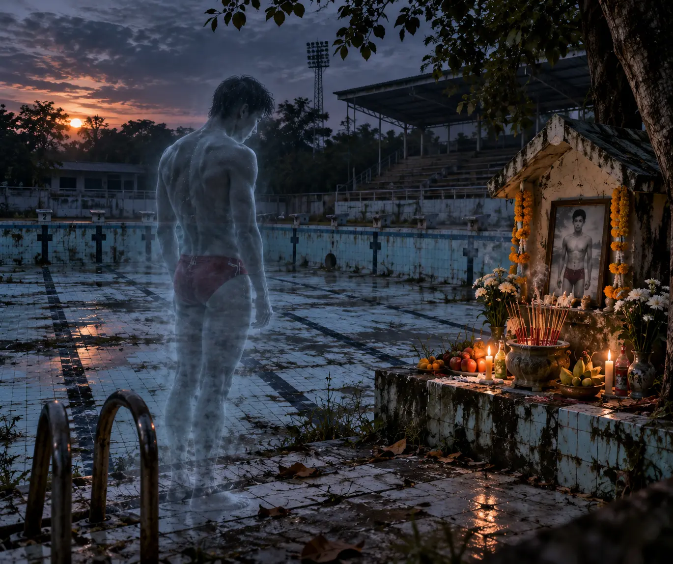 เรื่องเล่าขอเลขเด็ดจากศาลนักว่ายน้ำ