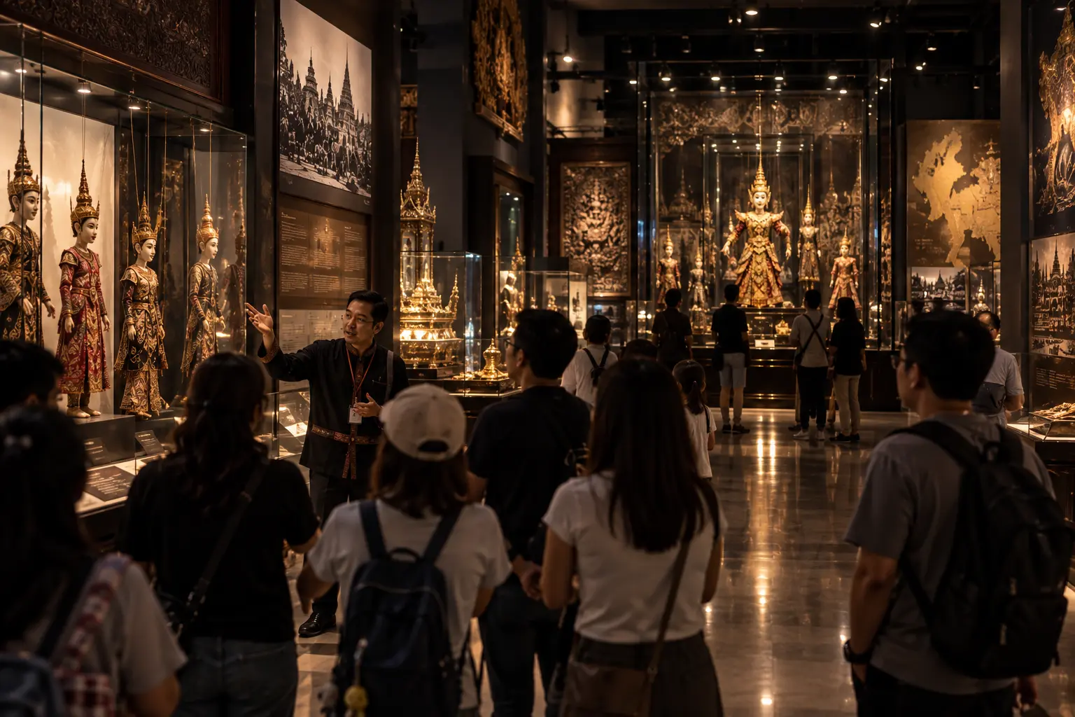 หุ่นกระบอกนำโชคในพิพิธภัณฑ์ชาติพันธุ์