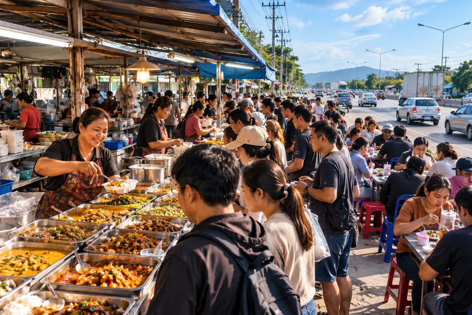 ข้าวราดแกงเมืองเพชรบุรี