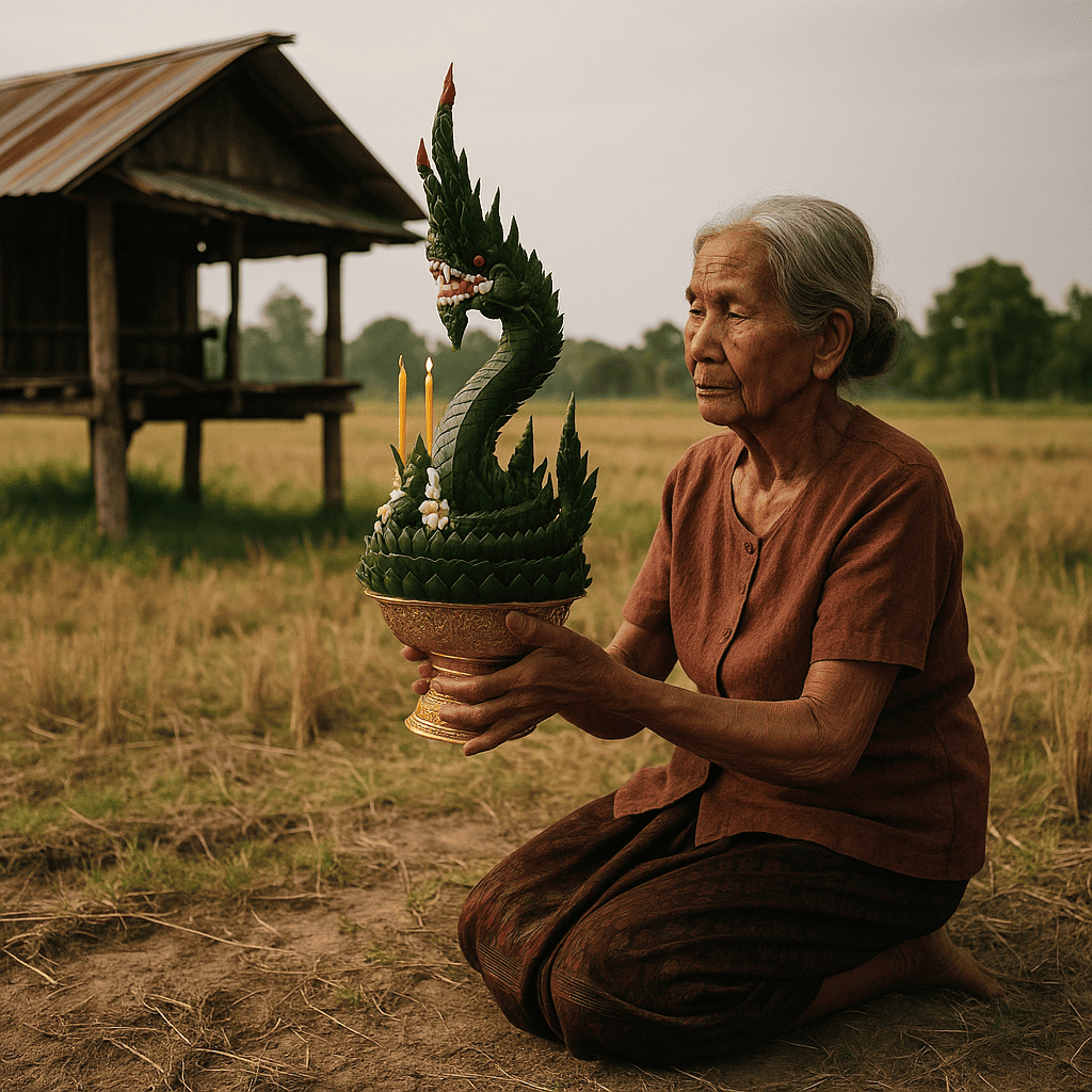 บนพานบายศรีพญานาค