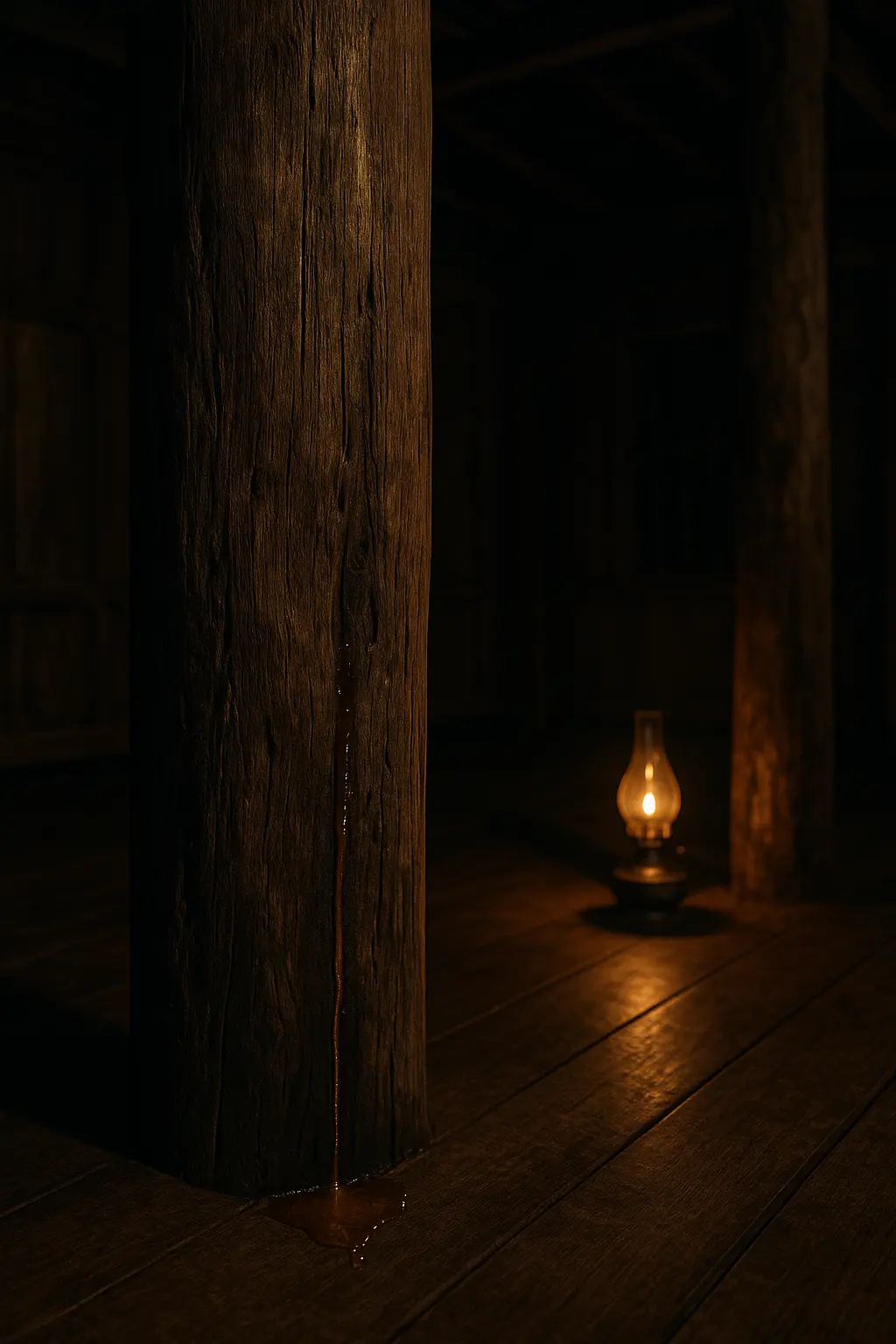 เสาตะเคียนตกน้ำมัน