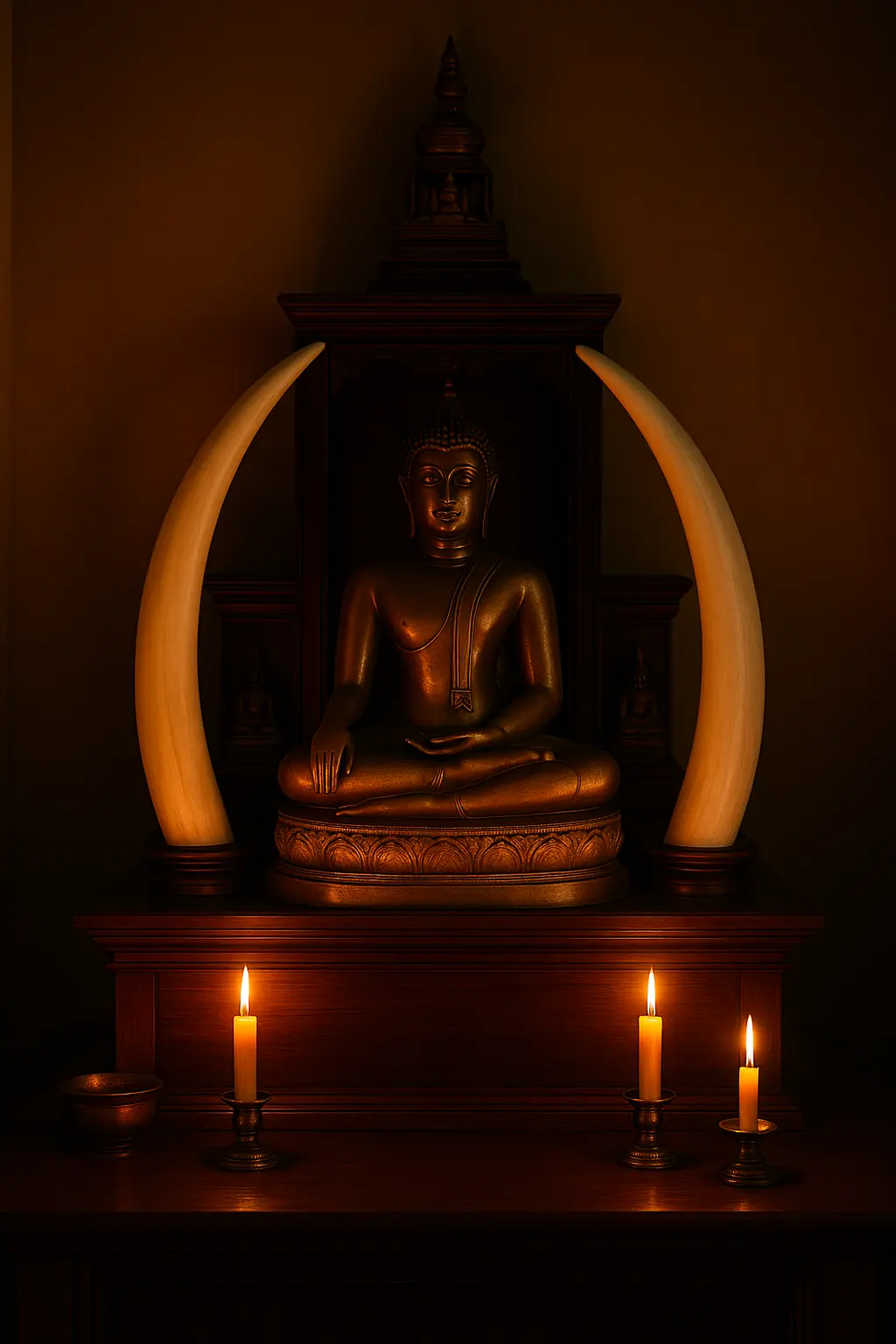 งาช้างโบราณให้โชค