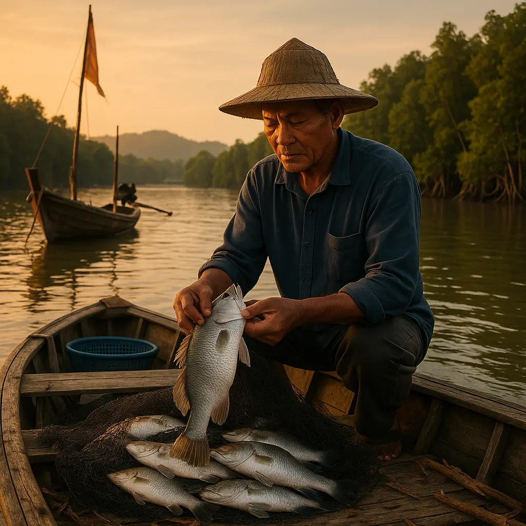 ชาวประมงถูกหวย