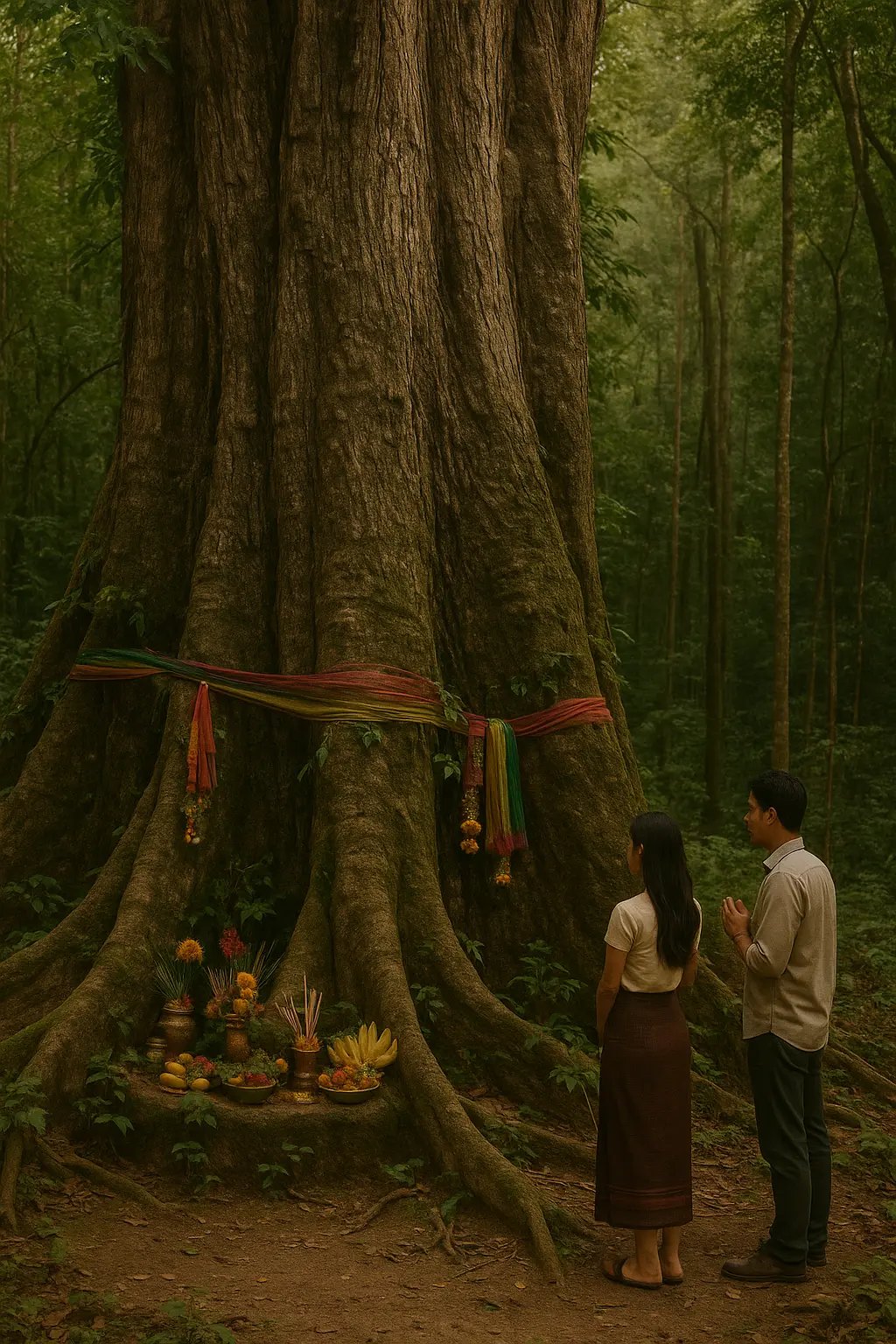 ต้นตะเคียนทองพาถูกหวย