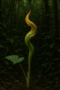 ว่านประหลาดให้หวย ว่านรูปร่างคล้ายหงอนพญานาคบนเขาภาคใต้