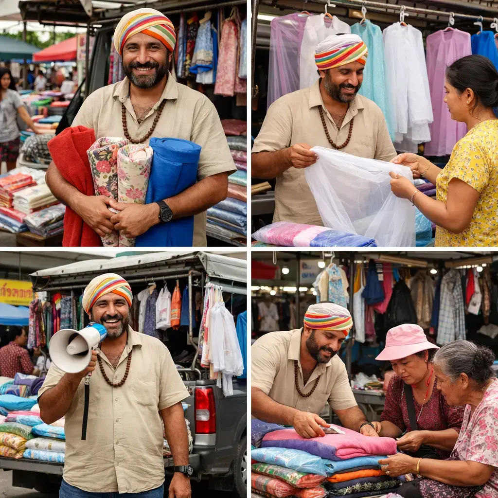 พ่อค้ามุ้งโชคดีถูกหวย