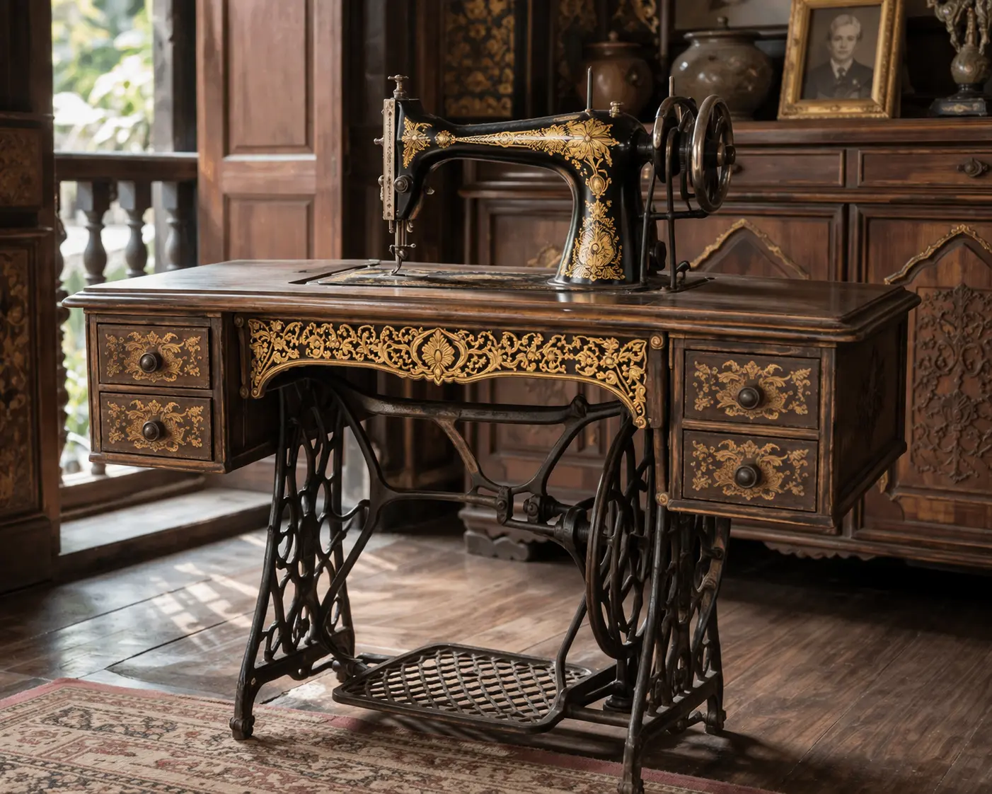 เรื่องเล่าจักรเย็บผ้าโบราณ