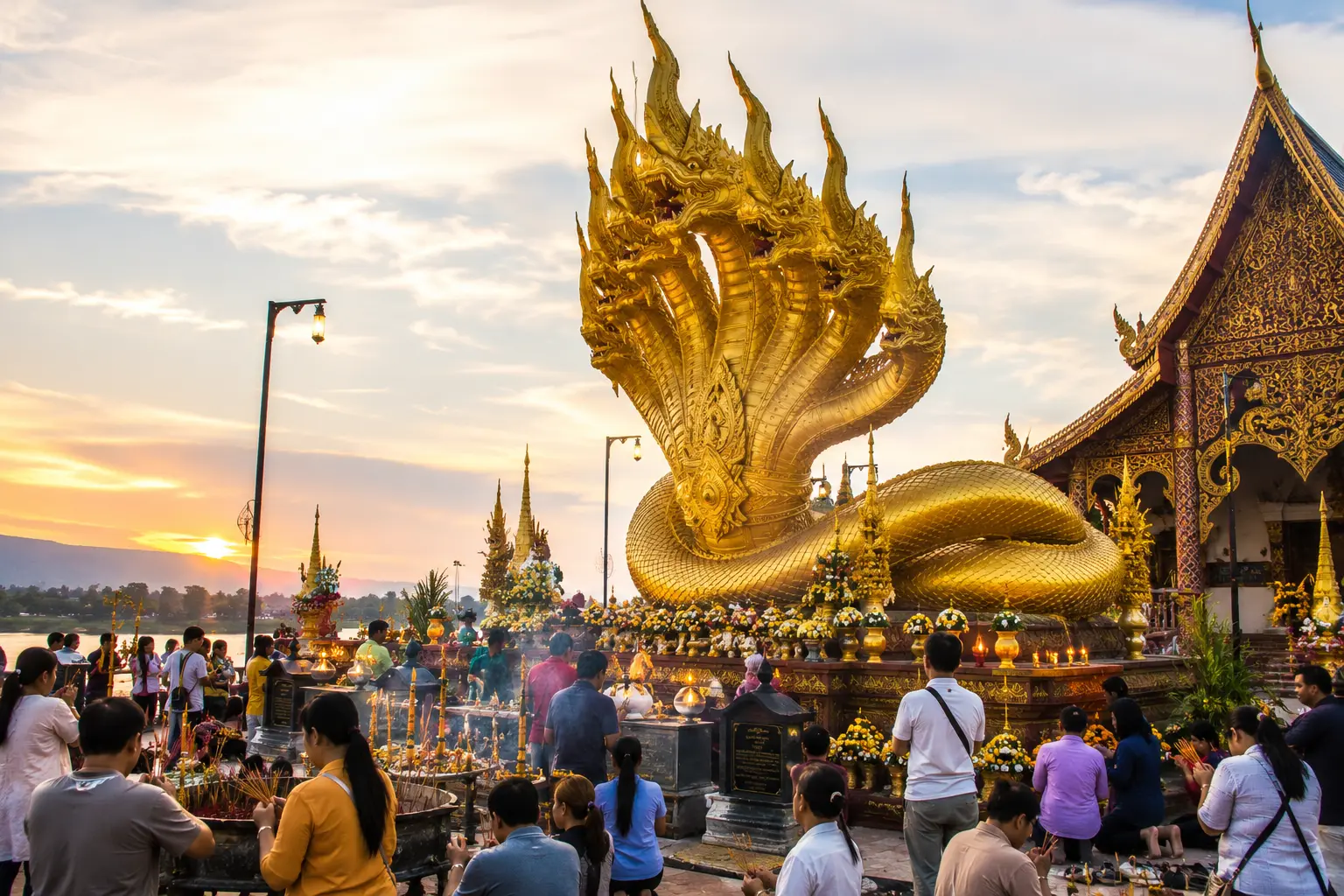 ขอพรพญานาคทองคำ