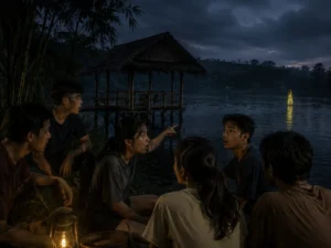ศาลาไม้กลางน้ำ ตำนานศาลาไม้แห่งหมู่บ้านน้ำซึมที่แม้แต่เด็กได้ยินยังร้องไห้