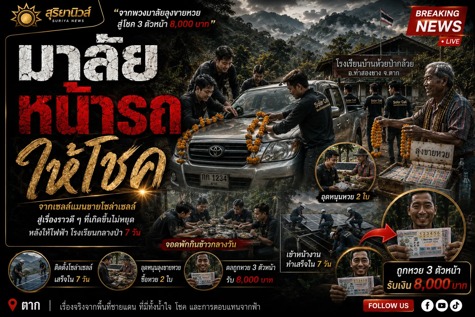 มาลัยหน้ารถให้โชค