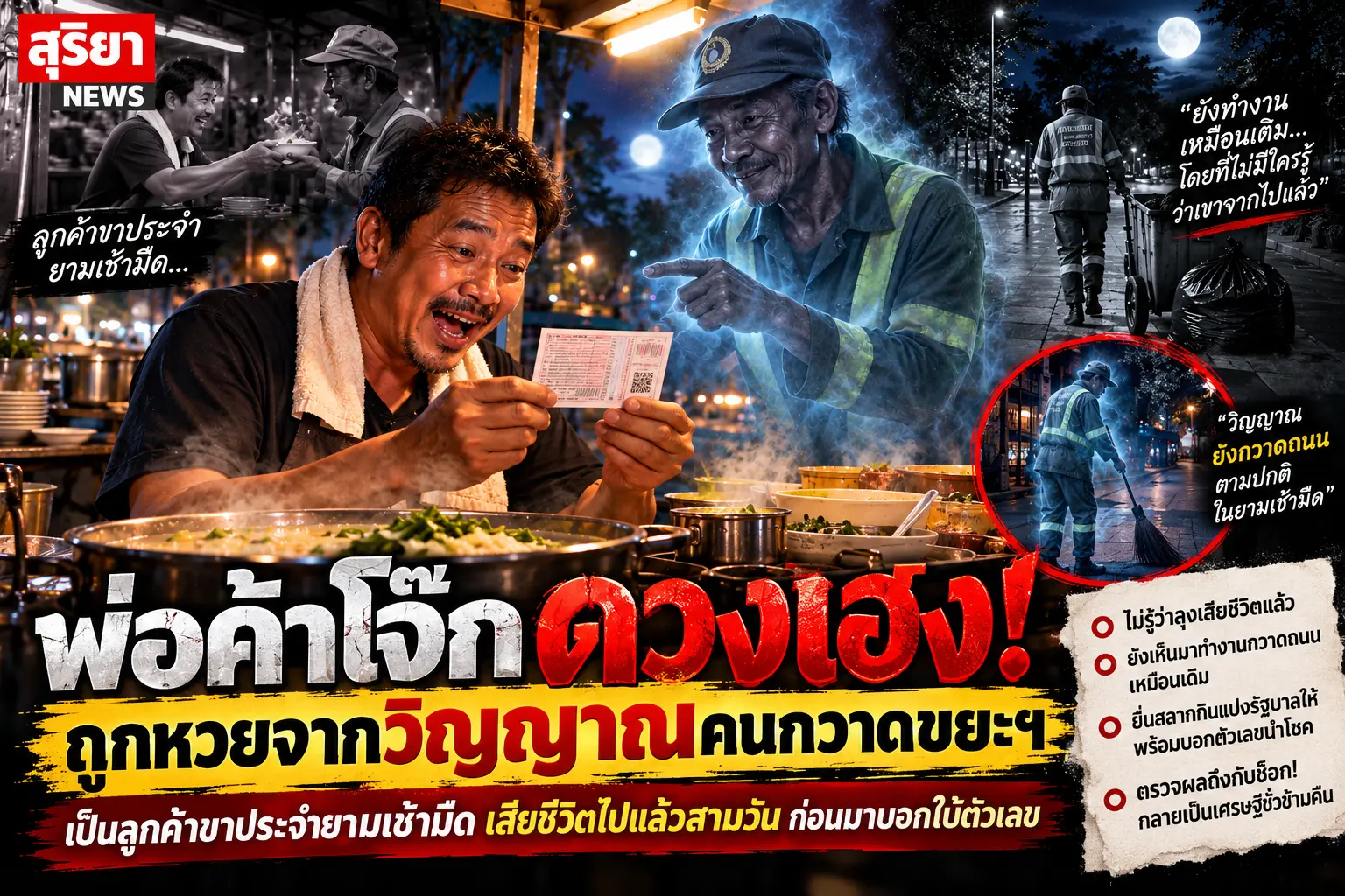 พ่อค้าโจ๊กถูกหวย